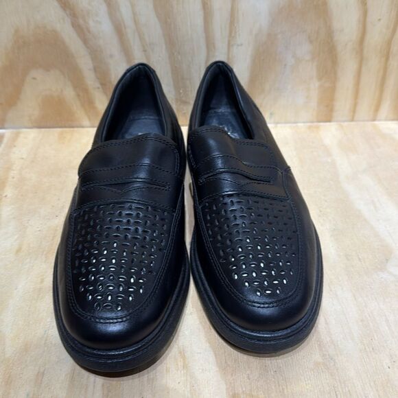 Men's ROHDE Casual Black Loafers Men’s size 8 - Picture 2 of 8